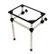 Fauceture VAH242030MB 24-Inch x 20-3/8-Inch x 30-Inch Acrylic Console Sink Legs, Matte Black VAH242030MB - alternate 1